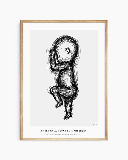 Fødselsplakat, der fanger dit barns første størrelse