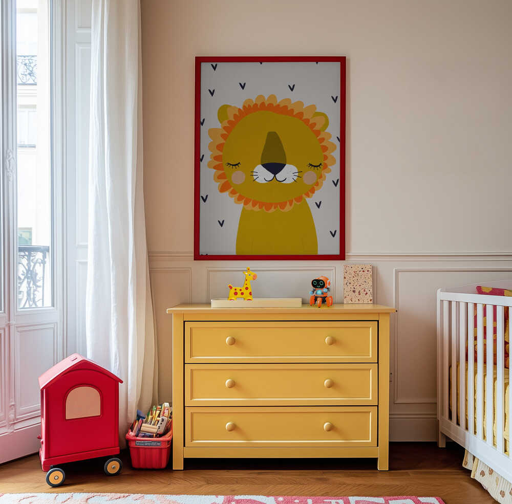 Drømmende Løve Plakat