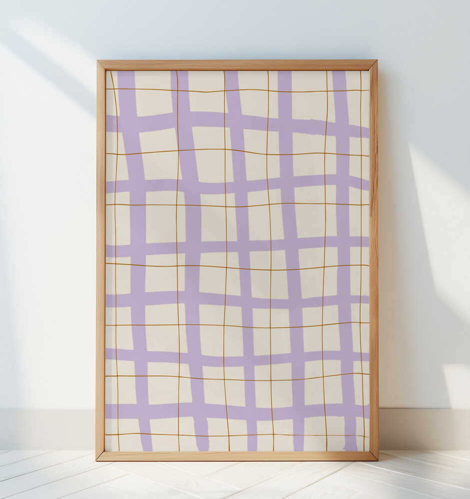 Lilla Gitter Plakat