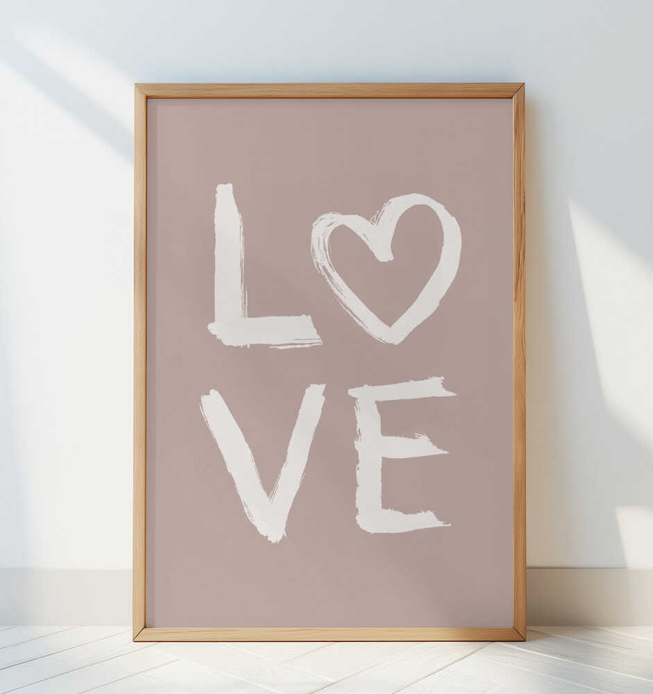 LOVE Tannrosa Plakat