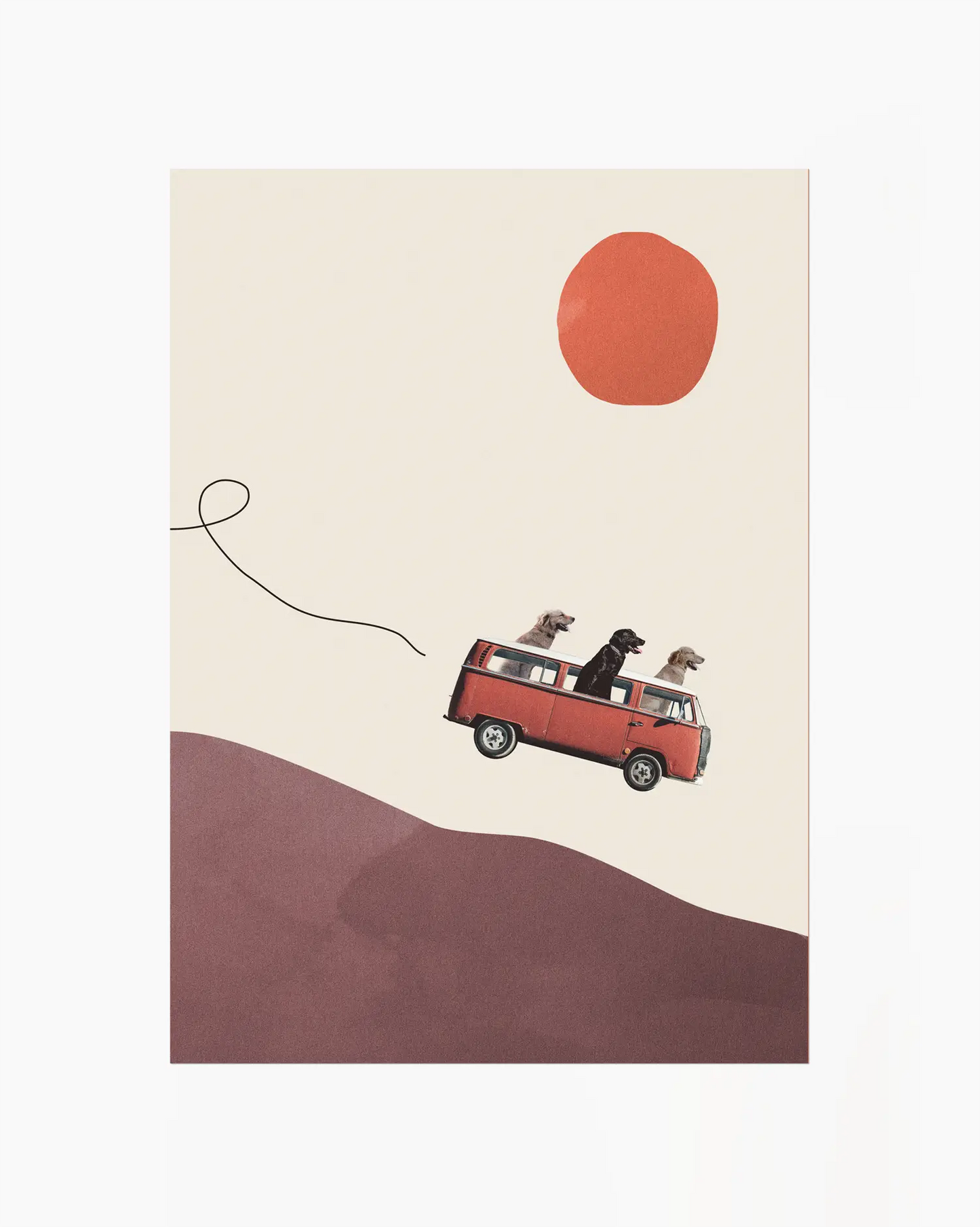 Warm, minimalist wall art in light gray tones on a light gray background.