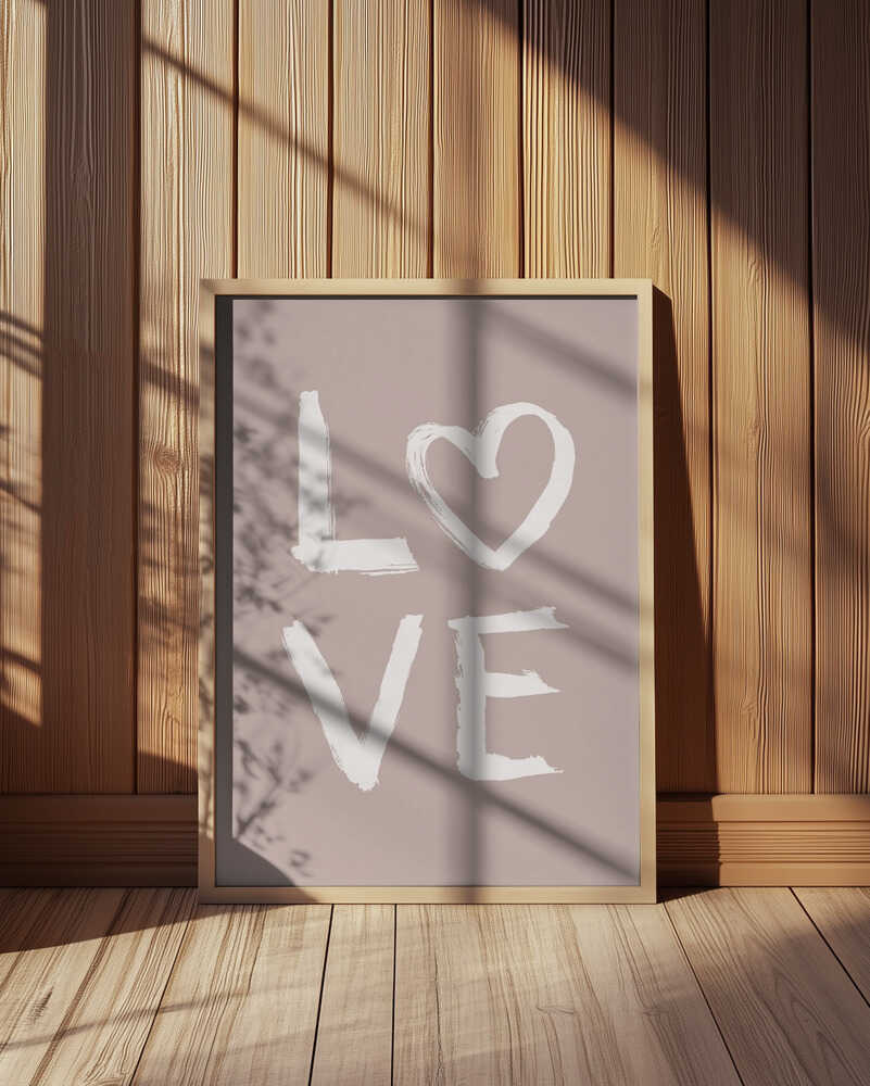 LOVE Tannrosa Plakat