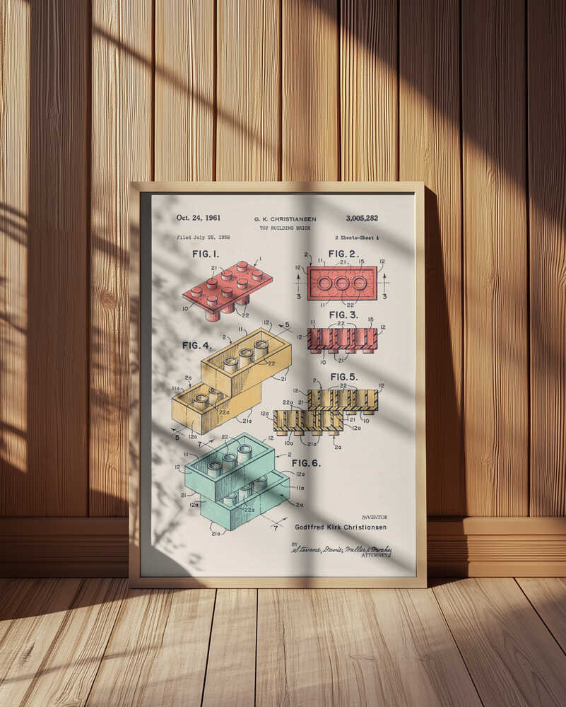 Lego Patent Plakat