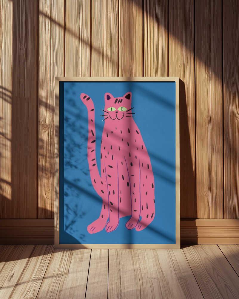 Lekne Katt Rosa Plakat