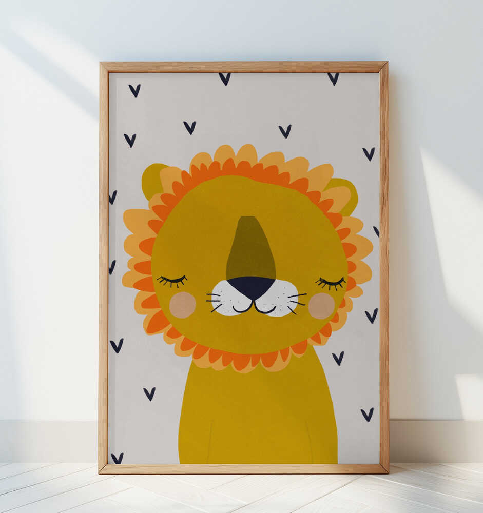 Drømmende Løve Plakat