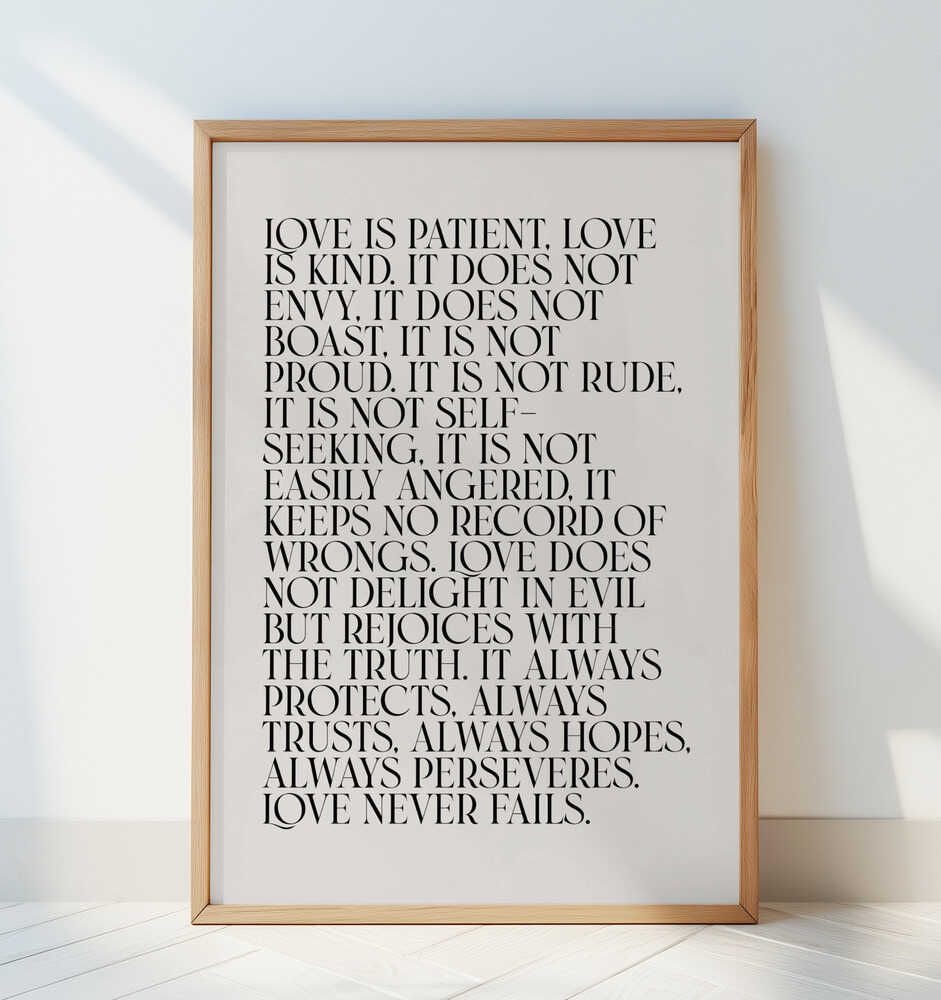 Kjærligheten Svikter Aldri Plakat