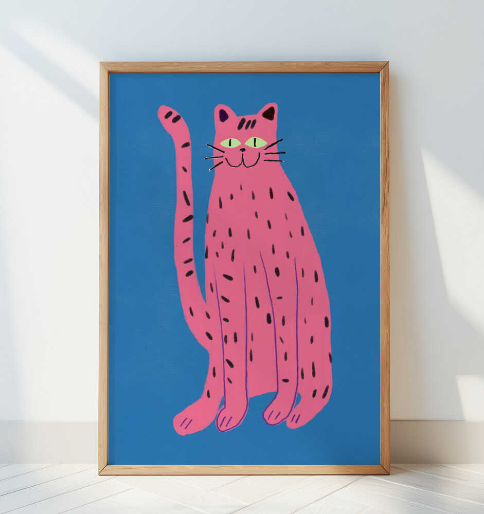 Lekne Katt Rosa Plakat