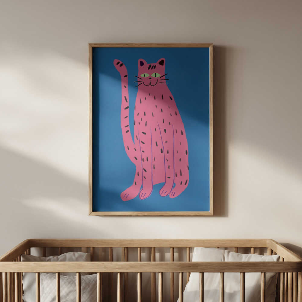 Lekne Katt Rosa Plakat