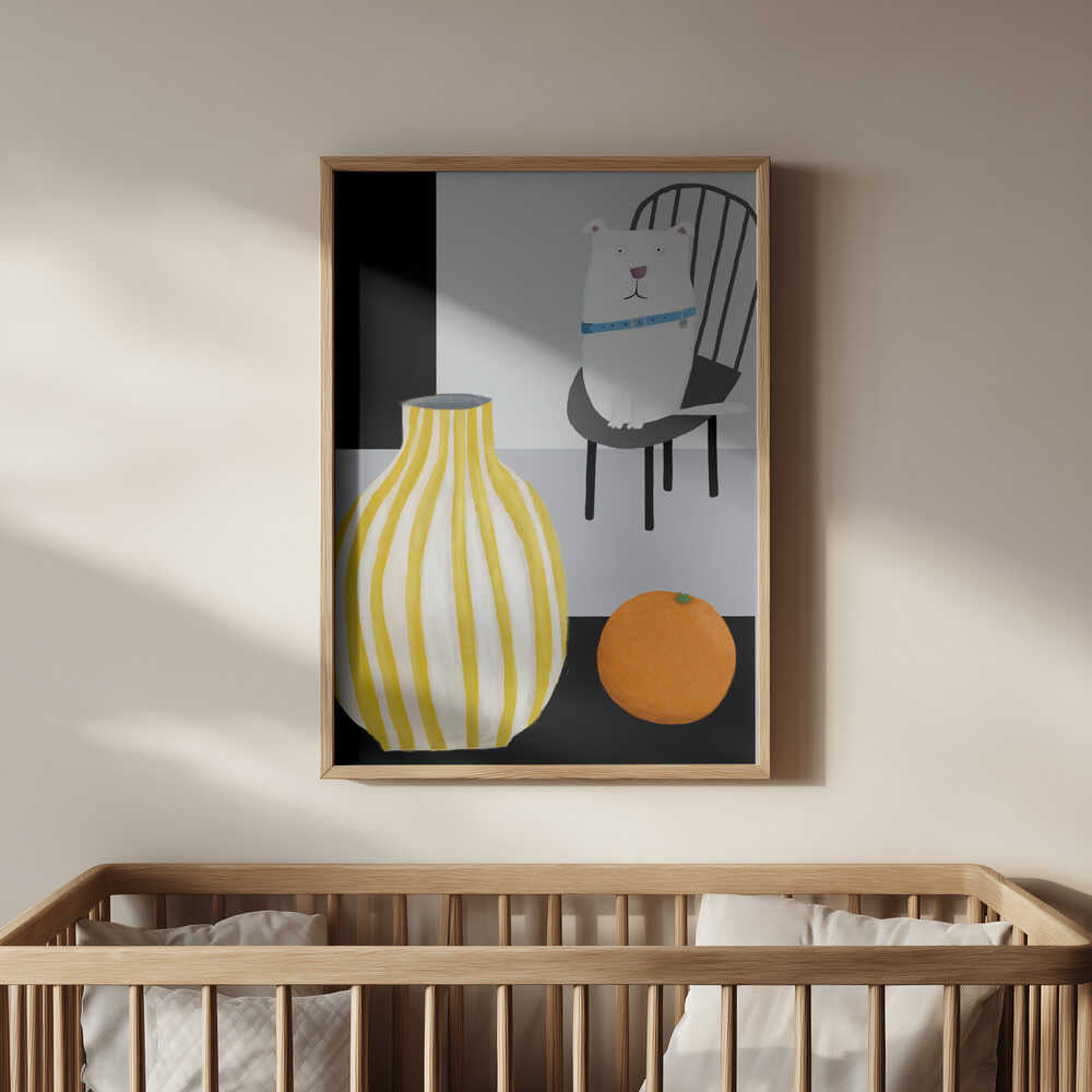 Morsom Hvit Hund Plakat