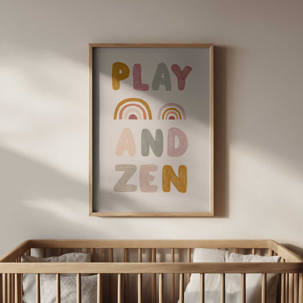 Play and Zen Plakat